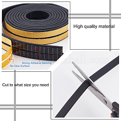 4 rollo de sello de espuma autoadhesivo de caucho EPDM de 2 estilos&nbsp;FIND-GA0001-97