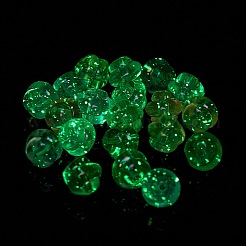 Perline acriliche iridescenti arcobaleno trasparente luminoso&nbsp;LACR-K001-01