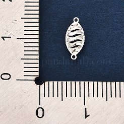 925 hohler 3D-Verbindungsanhänger aus Sterlingsilber&nbsp;STER-F058-02S-02