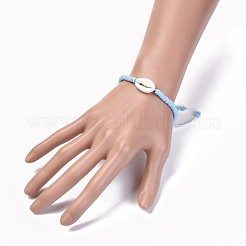 Bracciali intrecciati a mano in perle di argilla polimerica&nbsp;BJEW-JB04318-04