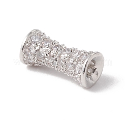 Placage en rack écologique perles de zircone cubique micro pavées en laiton&nbsp;KK-F835-26A-P