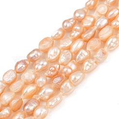 Fili di perle di perle d'acqua dolce coltivate naturali&nbsp;PEAR-P064-20H-02B
