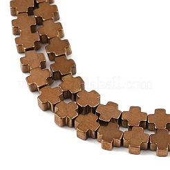 Fili di perline di ematite sintetica non magnetica elettrolitica&nbsp;G-J211-A09-02