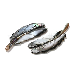 Natürliche schwarze Lippenschale große Anhänger&nbsp;SHEL-F007-07