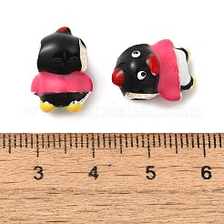 Cartoon Pinguin Legierung Emaille europäischen Perlen&nbsp;FIND-U008-03G-B