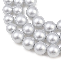 Rangs de perles de verre électroplaquées de taille dégressive&nbsp;BSHE-C011-03C