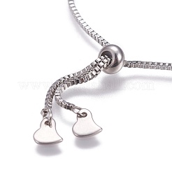 Fabrication de bracelet coulissant en acier inoxydable résistant au ternissement&nbsp;AJEW-JB00478-02
