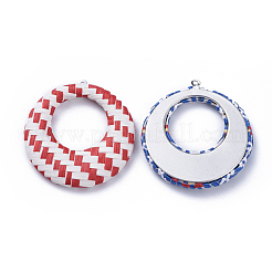 Ciondoli fatti a mano in rafia&nbsp;WOVE-T005-36-M