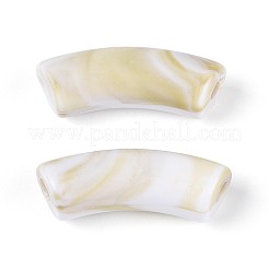 Zweifarbige Acrylperlen&nbsp;MACR-WH0015-02