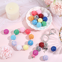 26pcs 13 couleurs perles acryliques&nbsp;SACR-PA0001-38