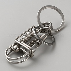 Portachiavi artigianali creativi in acciaio inossidabile&nbsp;KEYC-WH0025-068