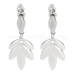 Orecchino pendente con trafila in ottone di grano&nbsp;EJEW-L288-009S