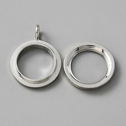 Pendenti di medaglione di strass di cristallo in lega&nbsp;LS-FIND-WH0061-50A-P