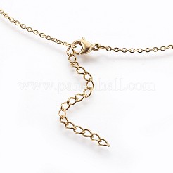 (venta de fábrica de fiestas de joyería) Collares colgantes de acero inoxidable 304&nbsp;NJEW-P238-01