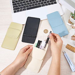 Estuche rectangular de cuero para bolígrafos&nbsp;DIY-CL0001-70B
