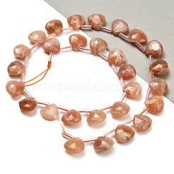 Natürliche sunstone Perlen Stränge&nbsp;G-C292-A07-01