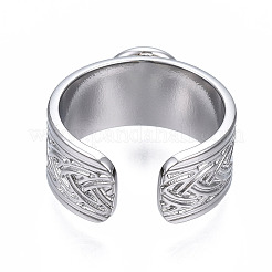 Bague ouverte en acier inoxydable 304 anti-ternissement&nbsp;X-STAS-T060-05P