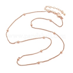 Satellitenketten-Halsketten aus Messing für Damen&nbsp;NJEW-D302-27RG