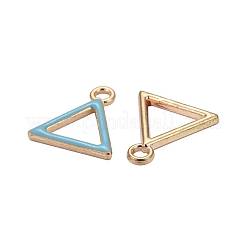 90 pièces 15 styles pendentifs en émail en alliage plaqué or clair&nbsp;ENAM-LS0001-02LG
