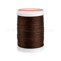 Cordon polyester ciré rond de 120 m&nbsp;YC-WH0019-01A