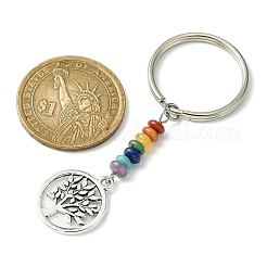 Porte-clés pendentif arbre de vie en alliage&nbsp;KEYC-JKC00591-01