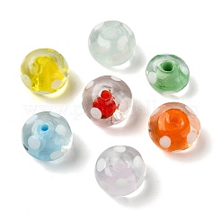 28pcs 7 Arten handgemachte Bunte Malerei-Perlen&nbsp;LAMP-CJ0002-92