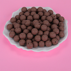 Perles focales rondes en silicone&nbsp;SI-JX0046A-114