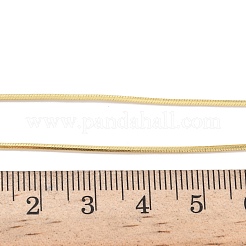 Colliers à chaîne serpent en laiton de 1 mm pour femmes et hommes&nbsp;NJEW-F350-01G