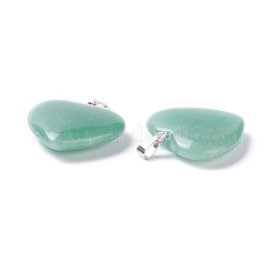 Pendentifs en aventurine vert naturel&nbsp;X-G-G956-B37-FF