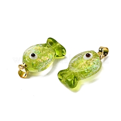 Pendentifs en verre soufflé dichroïque faits à la main&nbsp;DICH-G001-01G-06