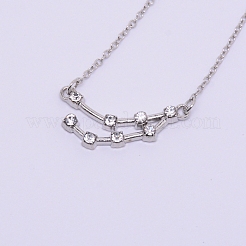 Colliers pendentifs en alliage de strass&nbsp;NJEW-WH0007-02L
