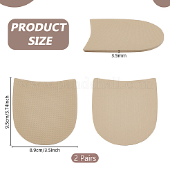 Schuhreparatur synthetischer Gummi Fersenersatz&nbsp;AJEW-WH0871-71