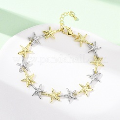 Bracelets à maillons en laiton pour femmes&nbsp;BJEW-G762-01GP-04