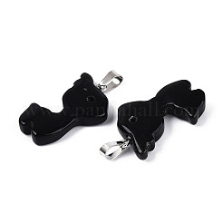 Natürlichen Obsidian Anhänger&nbsp;G-T144-11A