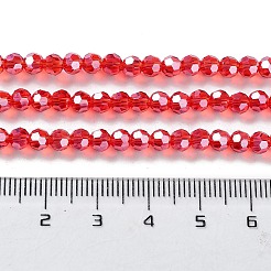 Chapelets de perles en verre électroplaqué&nbsp;EGLA-R015-4mm-23