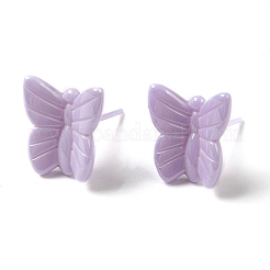 Boucles d'oreilles papillon en céramique de zircone biocéramique hypoallergénique&nbsp;EJEW-C065-01B