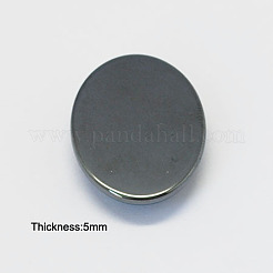 Non magnetici cabochon ematite sintetici&nbsp;G-S074-25x18mm