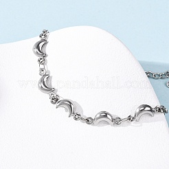 304 Edelstahl-Gliederarmbänder für Damen&nbsp;BJEW-L706-02P
