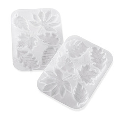 2 Stück Silikonformen für DIY-Anhänger in Blattform&nbsp;DIY-TA0014-07