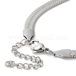 Bracelet chaîne à chevrons en acier inoxydable 304 anti-ternissement pour hommes et femmes&nbsp;LS-BJEW-Q998-01P