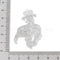 Pendentifs en filigrane de laiton plaqué longue durée&nbsp;KK-K336-40P