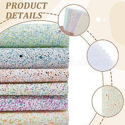 6 Stück 6 Farben PVC & Kunstlederstoffe&nbsp;DIY-CL0001-31