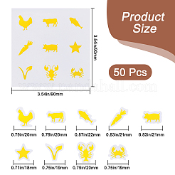 Selbstklebende Aufkleber aus PVC-Kunststoff&nbsp;STIC-WH20002-04B