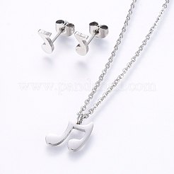 304 Edelstahl Schmucksets&nbsp;SJEW-O090-13