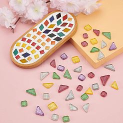 Glitzerglas Cabochons&nbsp;GLAA-FH0001-02A