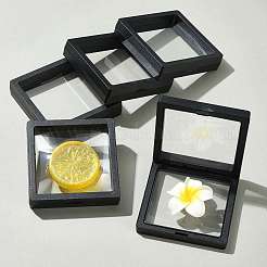 5 Stück quadratische transparente Schmuck-Displaybox aus PE-Dünnschicht-Aufhängung&nbsp;CON-FS0001-19C