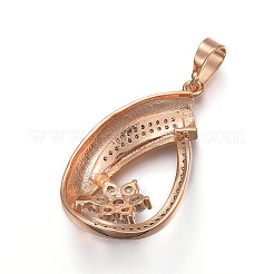 Messing micro pave Zirkonia Schmucksets&nbsp;SJEW-F189-12KCG