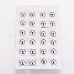 Orecchini a bottone in acciaio inossidabile 304 anti-ossidazione&nbsp;EJEW-F234-48P