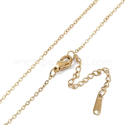 201 collane a catena in acciaio inossidabile&nbsp;NJEW-P309-19B-G