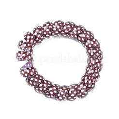Cable de teléfono de plástico impreso lazos elásticos del pelo&nbsp;OHAR-R111-15
